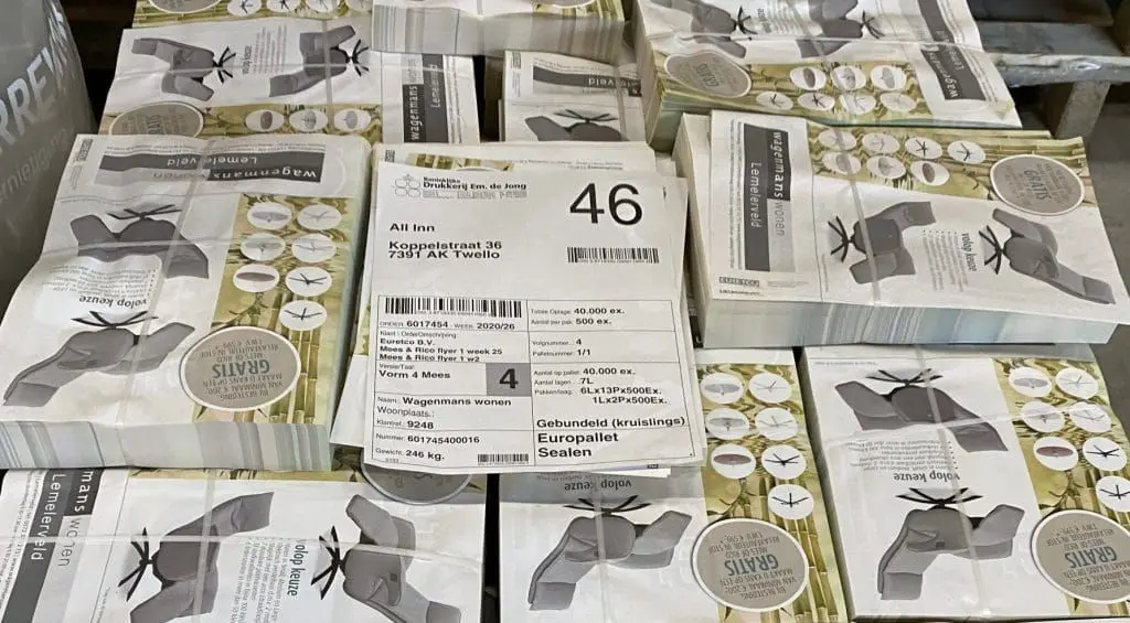 Palletkaart All-Inn Verspreidingen